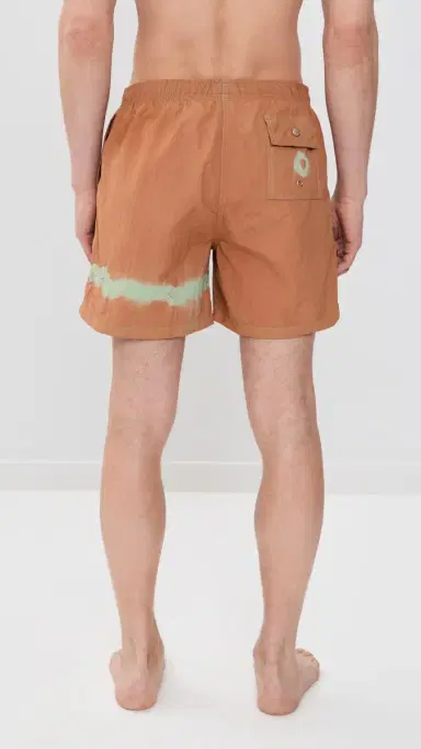 Bather Caeterpillar x Overdyed Swim Trunks 6 adder Blue | Thumbnail 3