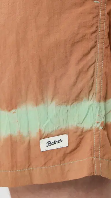 Bather Caeterpillar x Overdyed Swim Trunks 6 adder Blue | Thumbnail 6