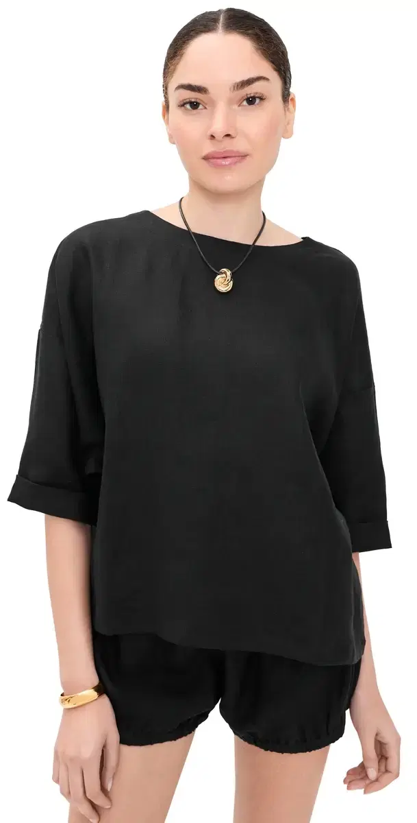 Suzie Kondi Saria inen Top Black