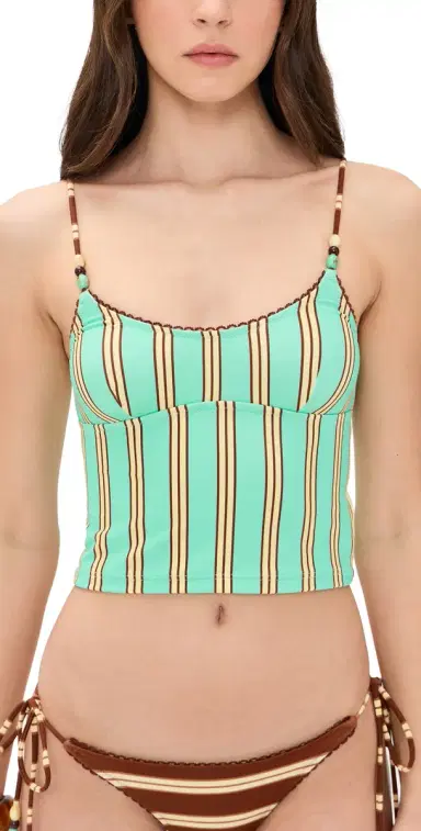 Damson Madder Trudi Tankini Top Mint | Thumbnail 1