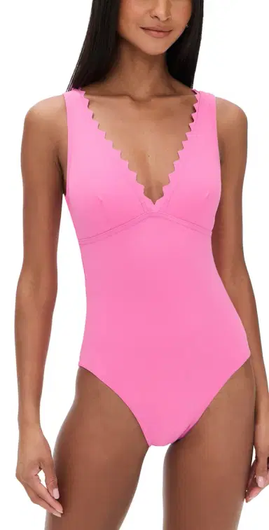 Karla Colletto Ins V Neck Silent Underwire Tank One Piece Zinnia | Thumbnail 1