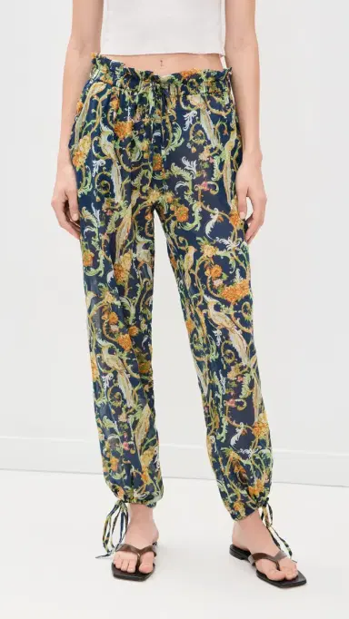 Coniglio Palm Beach Beach Pants Royal Birds Navy 2 | Thumbnail 2 Coniglio Palm Beach Beach Pants Royal Birds Navy 2 | Thumbnail 2