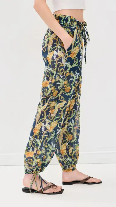 Coniglio Palm Beach Beach Pants Royal Birds Navy 2 | Thumbnail 4 Coniglio Palm Beach Beach Pants Royal Birds Navy 2 | Thumbnail 4