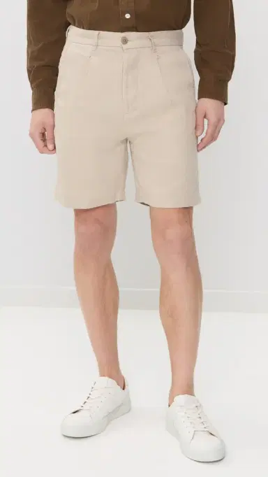 Alex Crane Pleated Linen Alta Shorts 7 | Thumbnail 2 Alex Crane Pleated Linen Alta Shorts 7 | Thumbnail 2