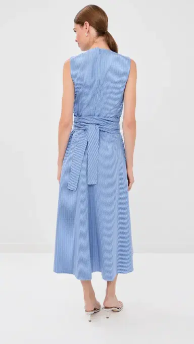 Altuzarra Penny Dress Azure Stripe | Thumbnail 3 Altuzarra Penny Dress Azure Stripe | Thumbnail 3
