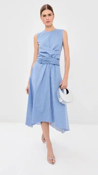 Altuzarra Penny Dress Azure Stripe | Thumbnail 5 Altuzarra Penny Dress Azure Stripe | Thumbnail 5