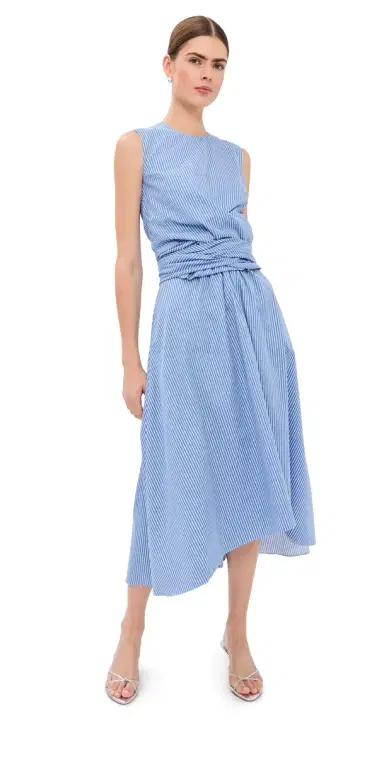 Altuzarra Penny Dress Azure Stripe | Thumbnail 1 Altuzarra Penny Dress Azure Stripe | Thumbnail 1