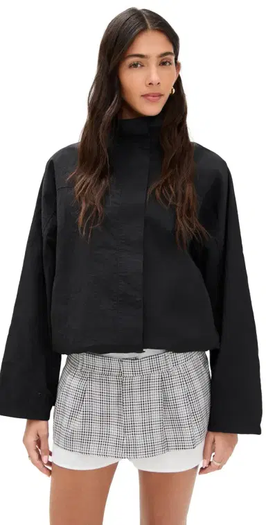 LIONESS Shoreline Windbreaker Jacket Noir L | Thumbnail 1