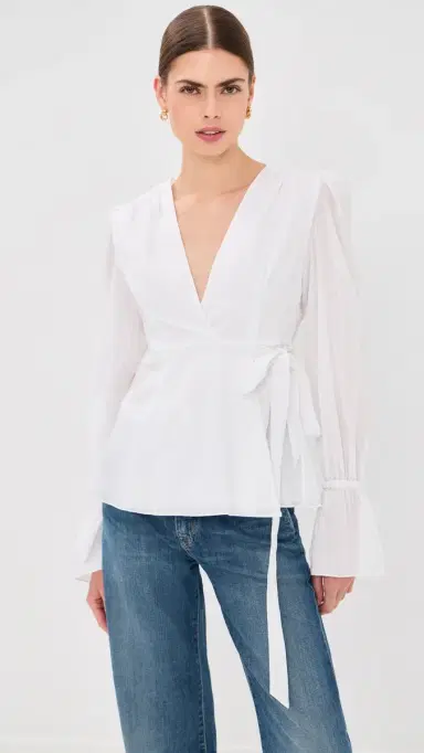 AZEEZA Willow Top White S | Thumbnail 2