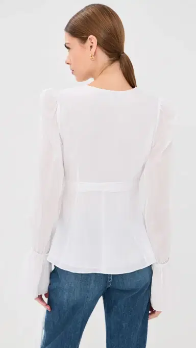 AZEEZA Willow Top White S | Thumbnail 3