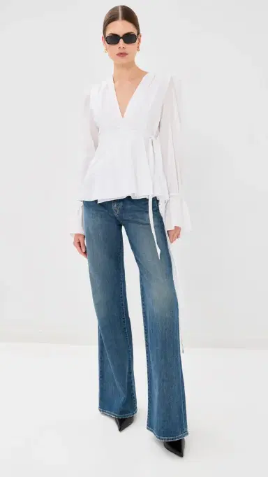 AZEEZA Willow Top White S | Thumbnail 5