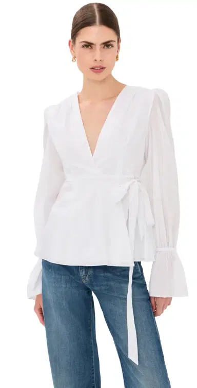 AZEEZA Willow Top White S | Thumbnail 1