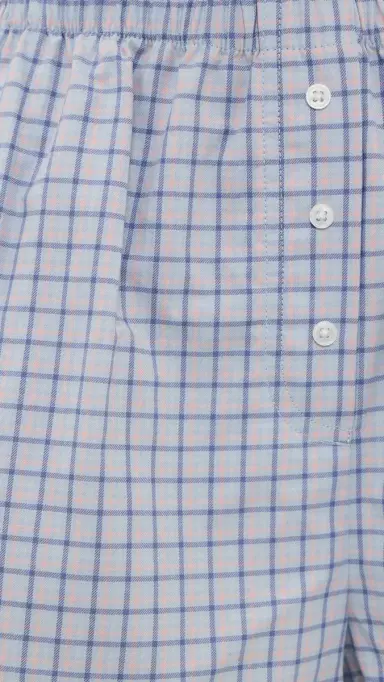 COUCOU The Boxer Shorts Blue Check | Thumbnail 6 COUCOU The Boxer Shorts Blue Check | Thumbnail 6