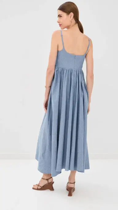 AZEEZA Rachel Midi Dress edium Denim | Thumbnail 3 AZEEZA Rachel Midi Dress edium Denim | Thumbnail 3