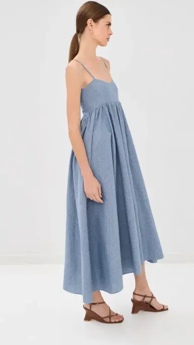 AZEEZA Rachel Midi Dress edium Denim | Thumbnail 4 AZEEZA Rachel Midi Dress edium Denim | Thumbnail 4