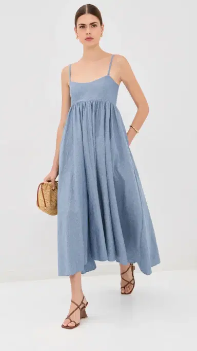 AZEEZA Rachel Midi Dress edium Denim | Thumbnail 5 AZEEZA Rachel Midi Dress edium Denim | Thumbnail 5