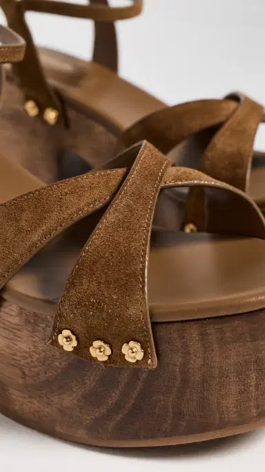 Larroudé Talitha Sandals Russet Suede | Thumbnail 6 Larroudé Talitha Sandals Russet Suede | Thumbnail 6