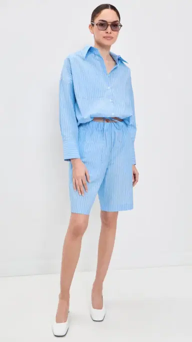 Secular Bermuda Shorts Blue Stripe | Thumbnail 5