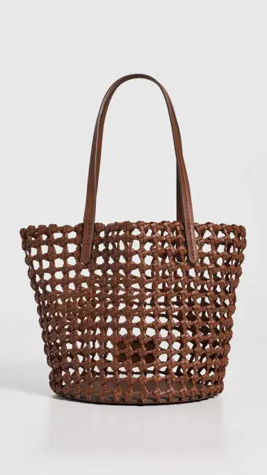 STAUD Caro Bucket Bag Tan One Size | Thumbnail 2