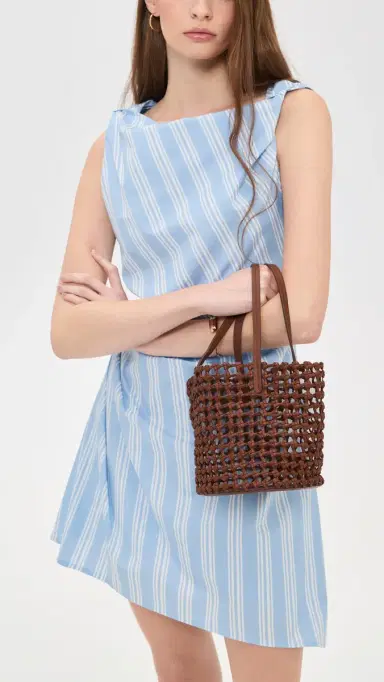 STAUD Caro Bucket Bag Tan One Size | Thumbnail 3