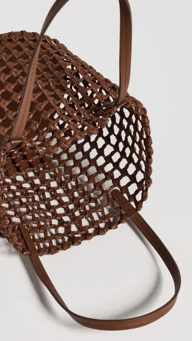 STAUD Caro Bucket Bag Tan One Size | Thumbnail 6