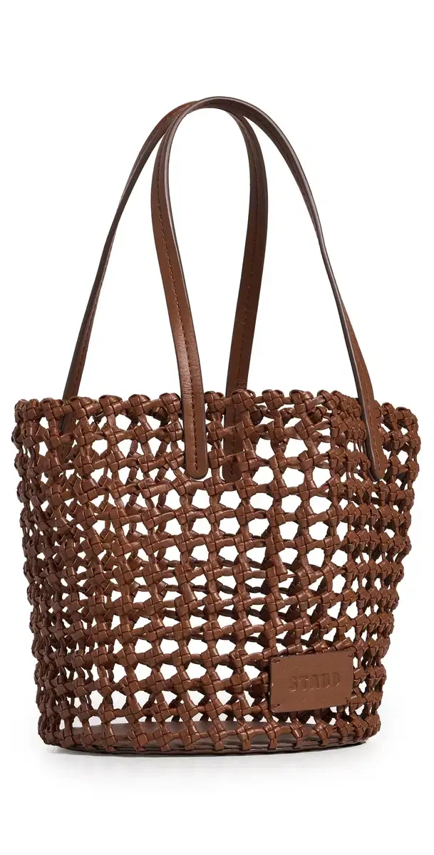 STAUD Caro Bucket Bag Tan One Size