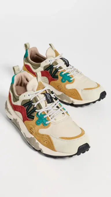 Flower Mountain 10th Anniversary Yamano 3 Sneakers Yellow/Rust/Petrol | Thumbnail 4 Flower Mountain 10th Anniversary Yamano 3 Sneakers Yellow/Rust/Petrol | Thumbnail 4