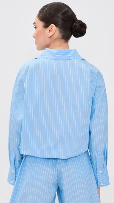 Secular Nora Shirt Blue Stripe M | Thumbnail 3