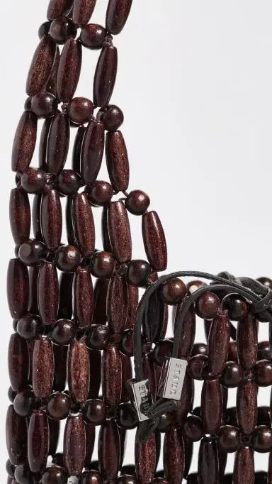 STAUD Coronado Bucket Bag Wood Beads One Size | Thumbnail 5 STAUD Coronado Bucket Bag Wood Beads One Size | Thumbnail 5
