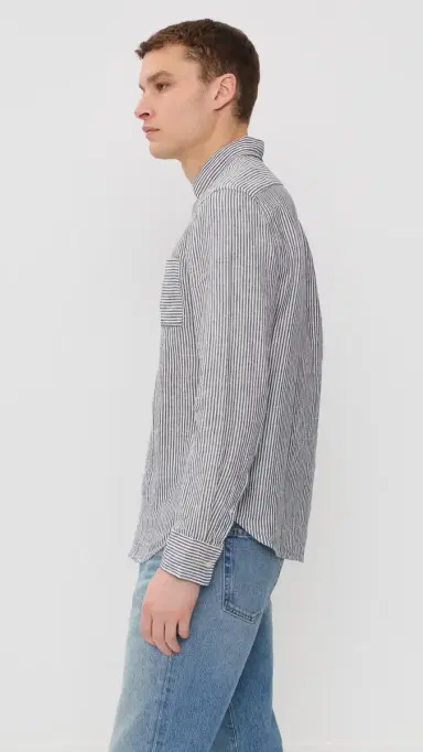 Alex Crane Linen Playa Shirt ines | Thumbnail 4