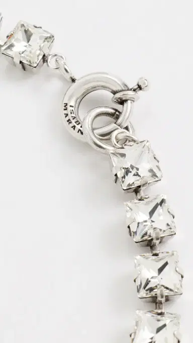 Isabel Marant Crystal Choker Necklace Transparent/Silver | Thumbnail 4