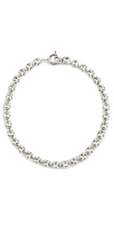 Isabel Marant Crystal Choker Necklace Transparent/Silver | Thumbnail 1