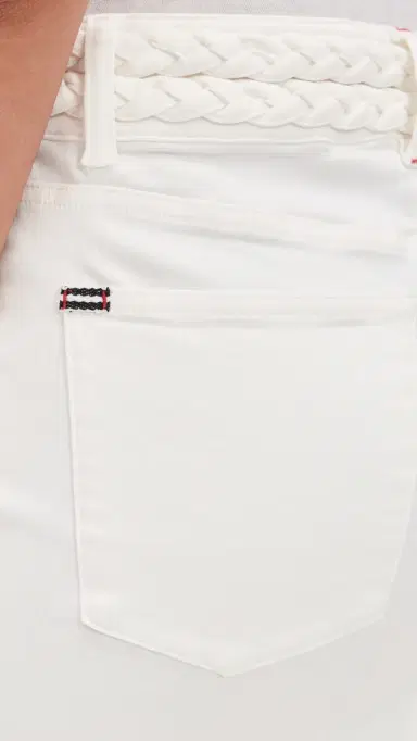 ALICE + OLIVIA Kari Braided Waistband Miniskirt Off White | Thumbnail 6
