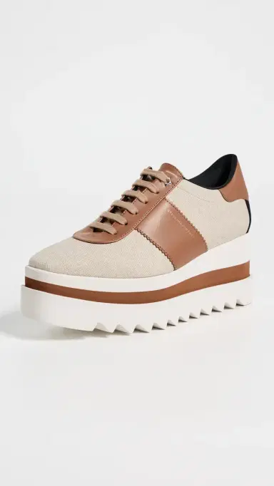 Stella McCartney Salt And Pepper Canvas Sneakelyse Ecru | Thumbnail 2