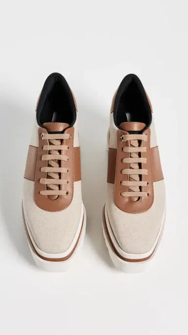 Stella McCartney Salt And Pepper Canvas Sneakelyse Ecru | Thumbnail 5