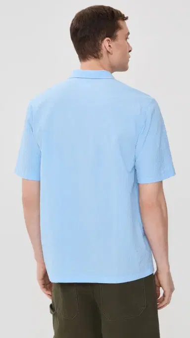 Universal Works Road Shirt ky Blue | Thumbnail 3