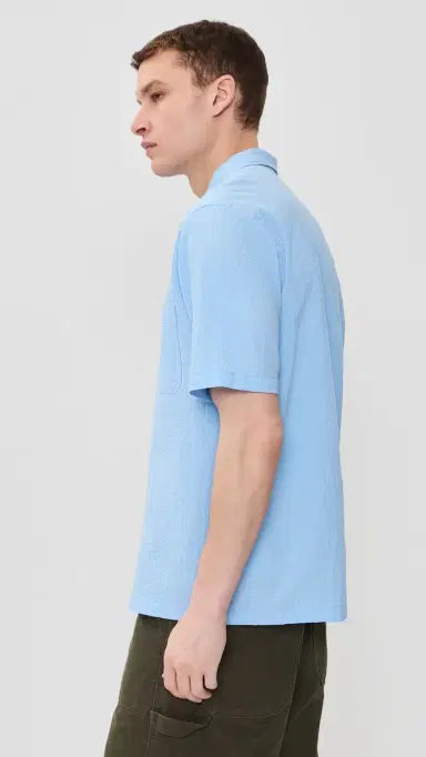 Universal Works Road Shirt ky Blue | Thumbnail 4