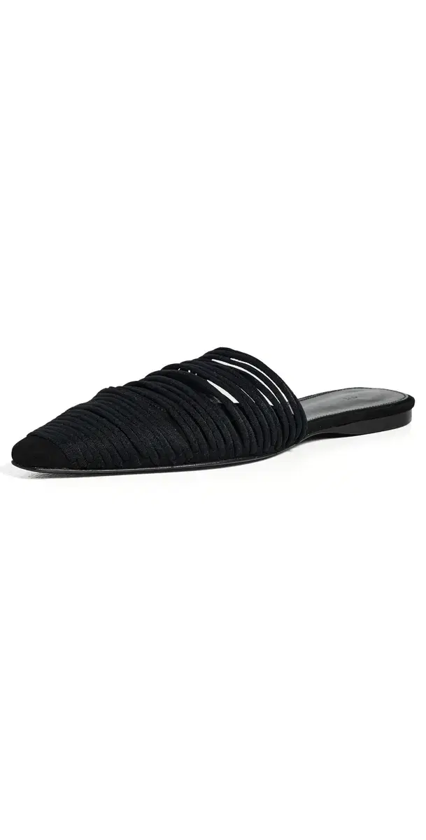 Kenly Flat Mules Black