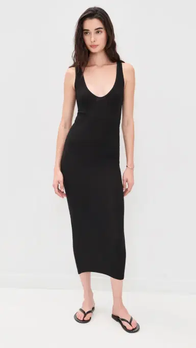 ALL THREE Dar V Dress Black M | Thumbnail 2