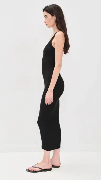 ALL THREE Dar V Dress Black M | Thumbnail 4