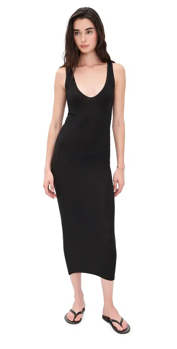 ALL THREE Dar V Dress Black