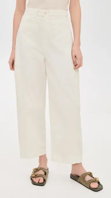 Jamie Haller The Baggy Painter Crop Trousers Ecru | Thumbnail 2 Jamie Haller The Baggy Painter Crop Trousers Ecru | Thumbnail 2