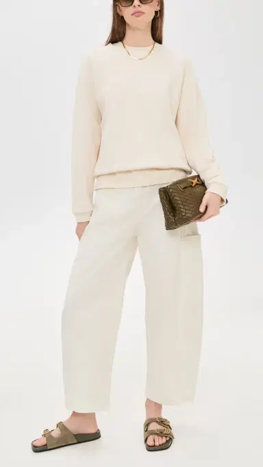 Jamie Haller The Baggy Painter Crop Trousers Ecru | Thumbnail 5 Jamie Haller The Baggy Painter Crop Trousers Ecru | Thumbnail 5