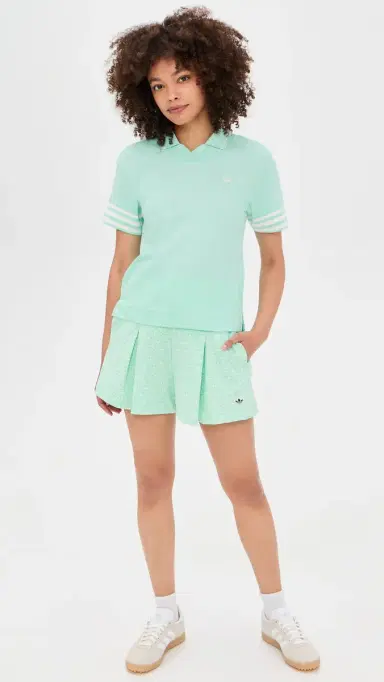 Adidas Golf Originals All Over Skort Clear Mint/Chalk White | Thumbnail 5 Adidas Golf Originals All Over Skort Clear Mint/Chalk White | Thumbnail 5
