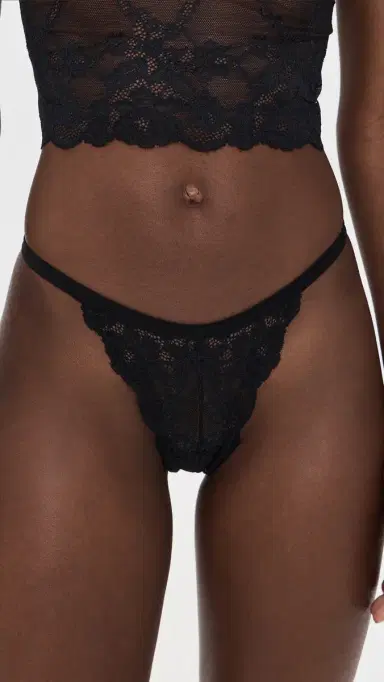 HONEYDEW Riot Thong Panty Black L | Thumbnail 2