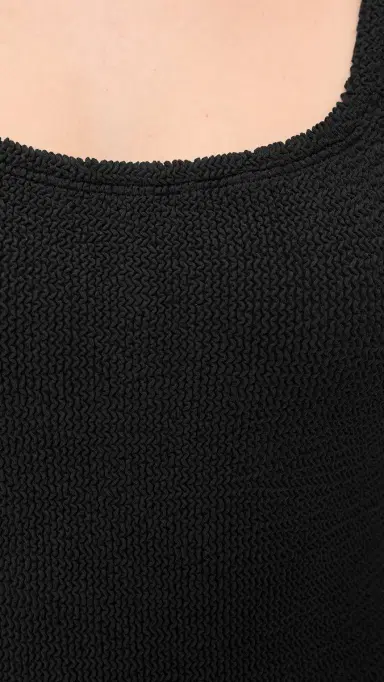 Hunza G Coverage Square Neck One Piece Black One Size | Thumbnail 6