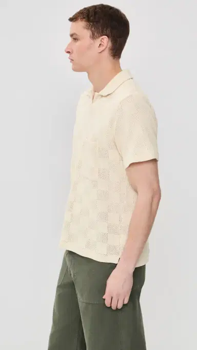 UNIVERSAL WORKS Vacation Polo Ecru M | Thumbnail 4
