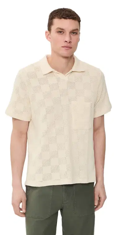UNIVERSAL WORKS Vacation Polo Ecru M | Thumbnail 1