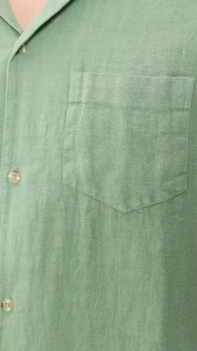 Bather inen Camp Shirt Sage | Thumbnail 6