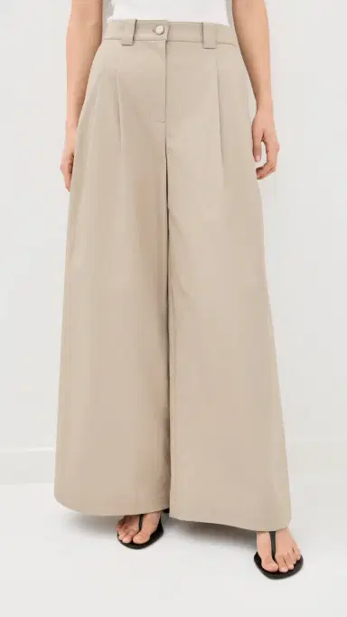 3.1 Phillip Lim Wide Leg Pleated Pants Khaki/Birch | Thumbnail 3 3.1 Phillip Lim Wide Leg Pleated Pants Khaki/Birch | Thumbnail 3